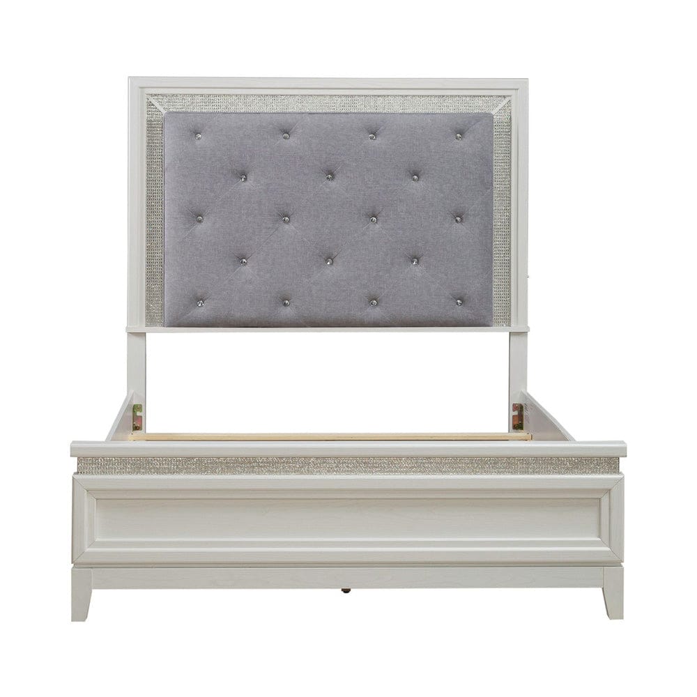 Liberty Furniture - Reflections - Queen Uph Bed in White - 781-BR-QUB view 3