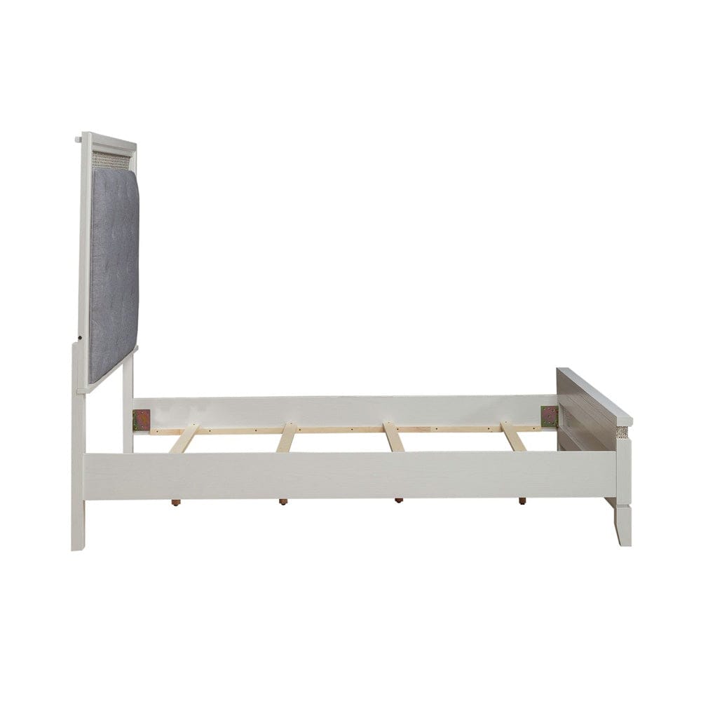Liberty Furniture - Reflections - Queen Uph Bed in White - 781-BR-QUB view 4