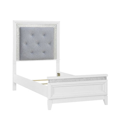 Liberty Furniture - Reflections - Twin Uph Bed in White - 781-YBR-TUB view 3