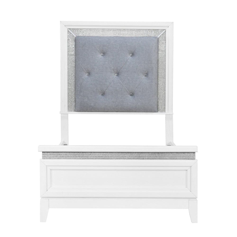 Liberty Furniture - Reflections - Twin Uph Bed in White - 781-YBR-TUB view 4