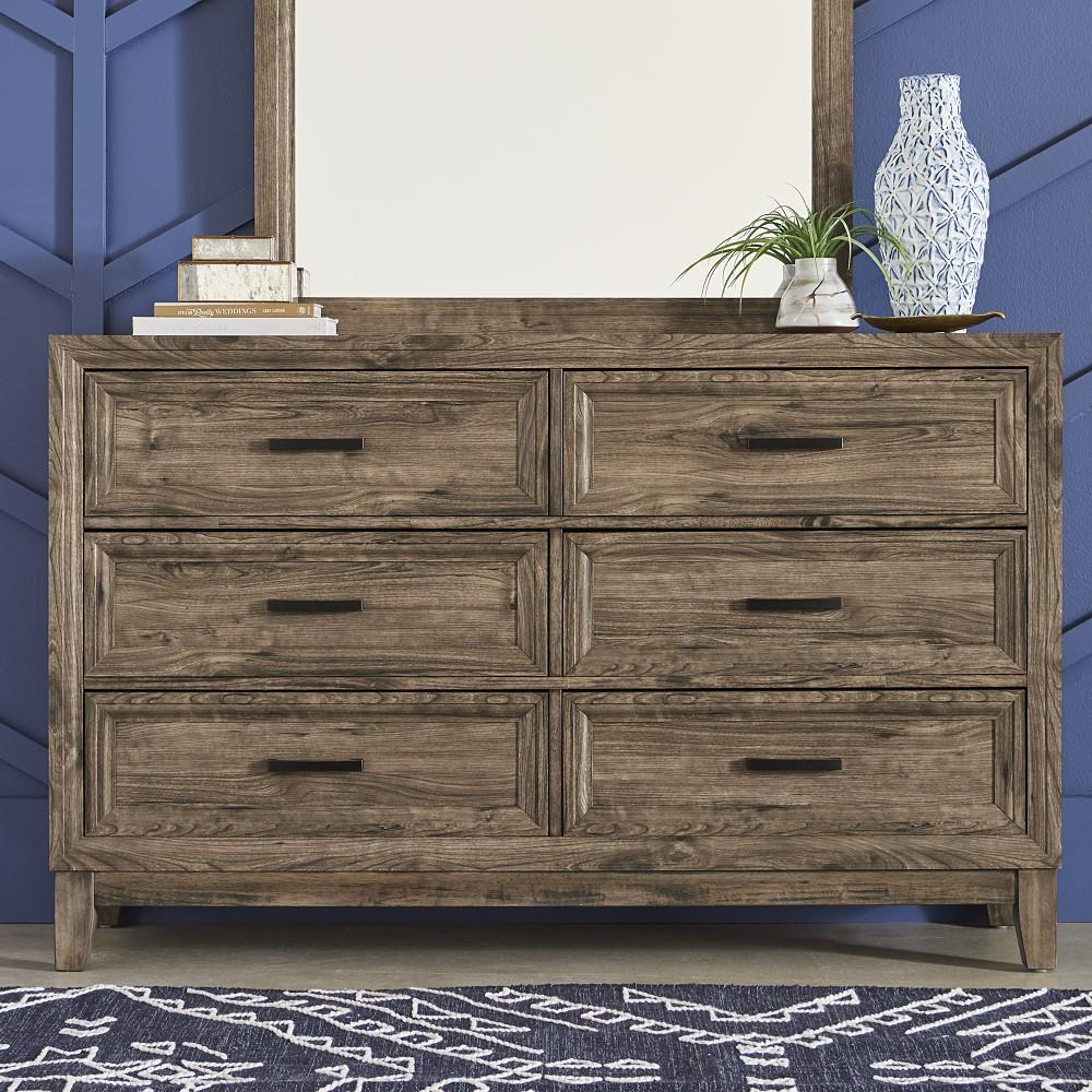Liberty Furniture - Ridgecrest 6 Drawer Dresser - 384-BR31 veiw 1
