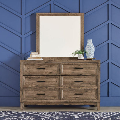 Liberty Furniture - Ridgecrest - King Storage Bed, Dresser & Mirror, Chest, Night Stand in Brown - 384-BR-KSBDMCN view 2