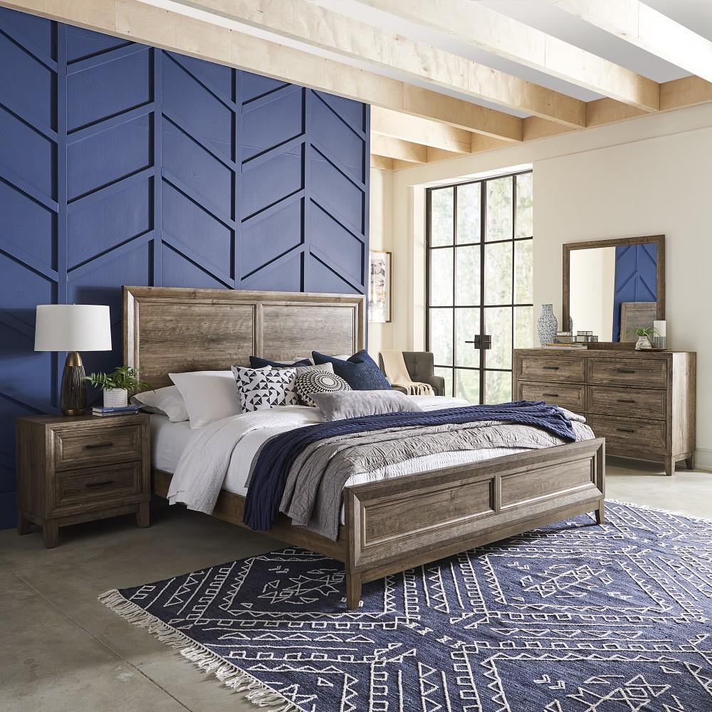 Liberty Furniture - Ridgecrest Queen Panel Bed, Dresser & Mirror, Night Stand - 384-BR-QPBDMN veiw 1