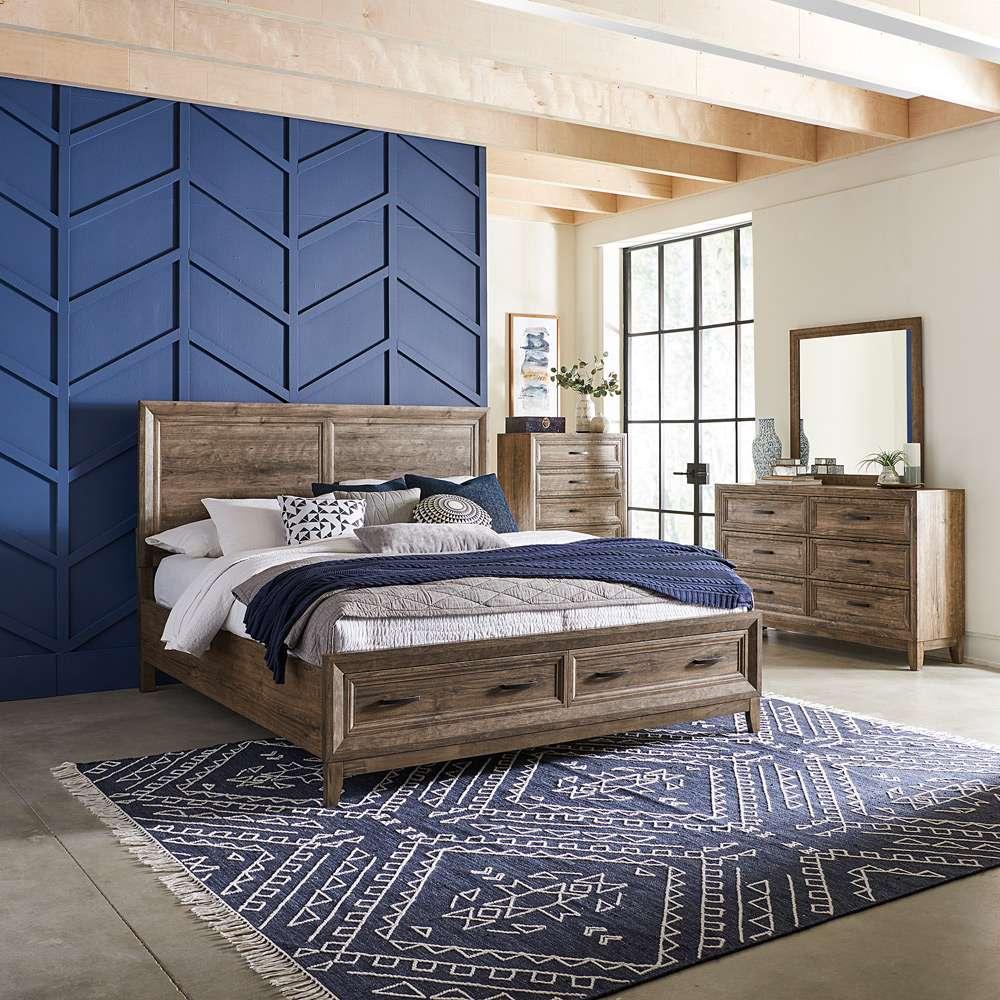 Liberty Furniture - Ridgecrest Queen Storage Bed, Dresser & Mirror, Chest  - 384-BR-QSBDMC veiw 1