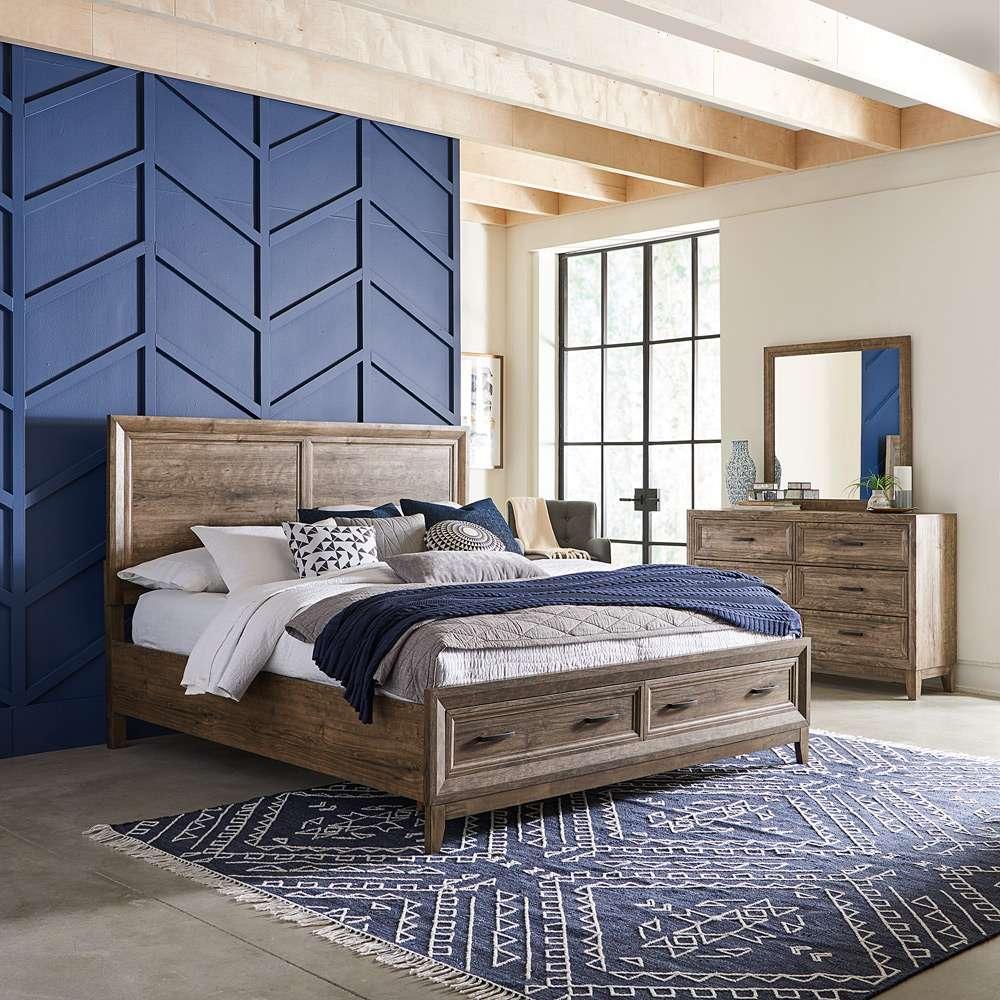 Liberty Furniture - Ridgecrest Queen Storage Bed, Dresser & Mirror  - 384-BR-QSBDM veiw 1