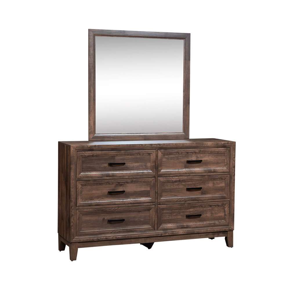 Liberty Furniture - Ridgecrest Queen Storage Bed, Dresser & Mirror  - 384-BR-QSBDM veiw 3
