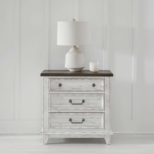 Liberty Furniture - River Place 3 Drawer Nightstand with Charging Station - 237-BR61 veiw 1