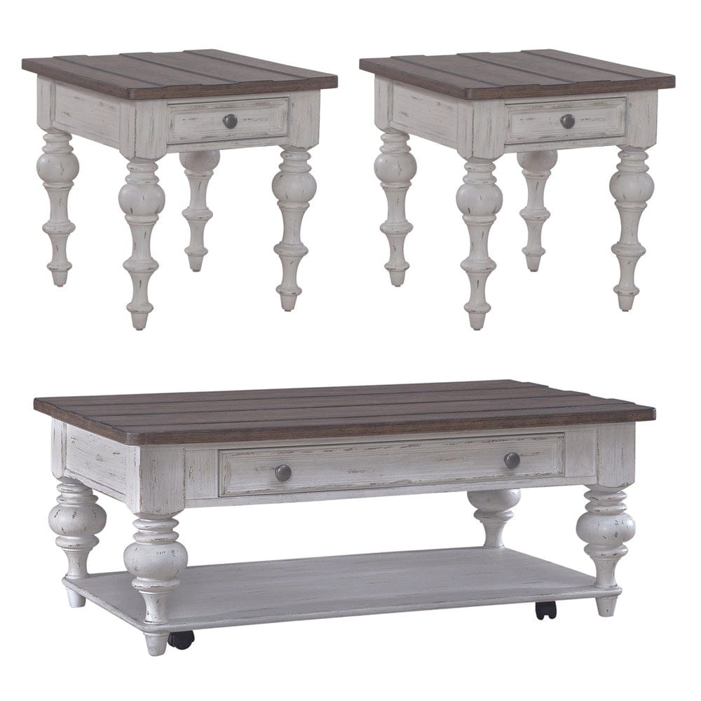 Liberty Furniture - River Place - 3 Piece Set in White - 237-OT-3PCS view 1