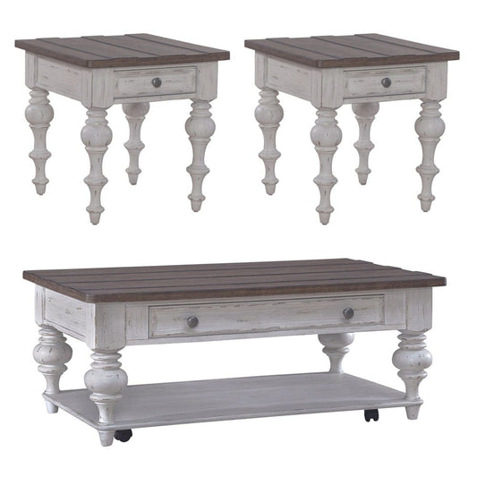 Liberty Furniture - River Place - 3 Piece Set in White - 237-OT-3PCS view 1