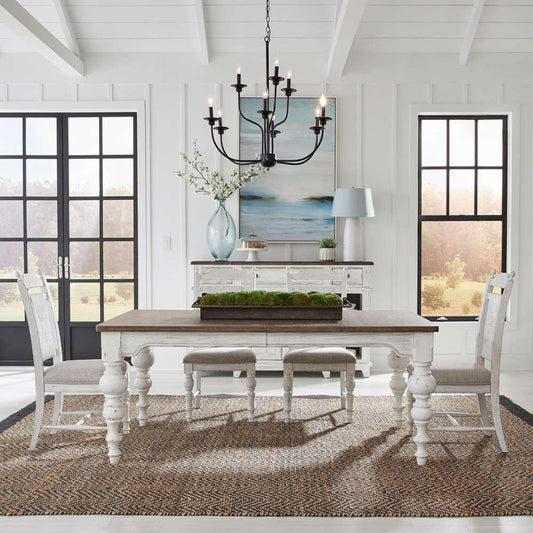 Liberty Furniture - River Place 5 Piece Rectangular Table Set  - 237-DR-5RLS veiw 1