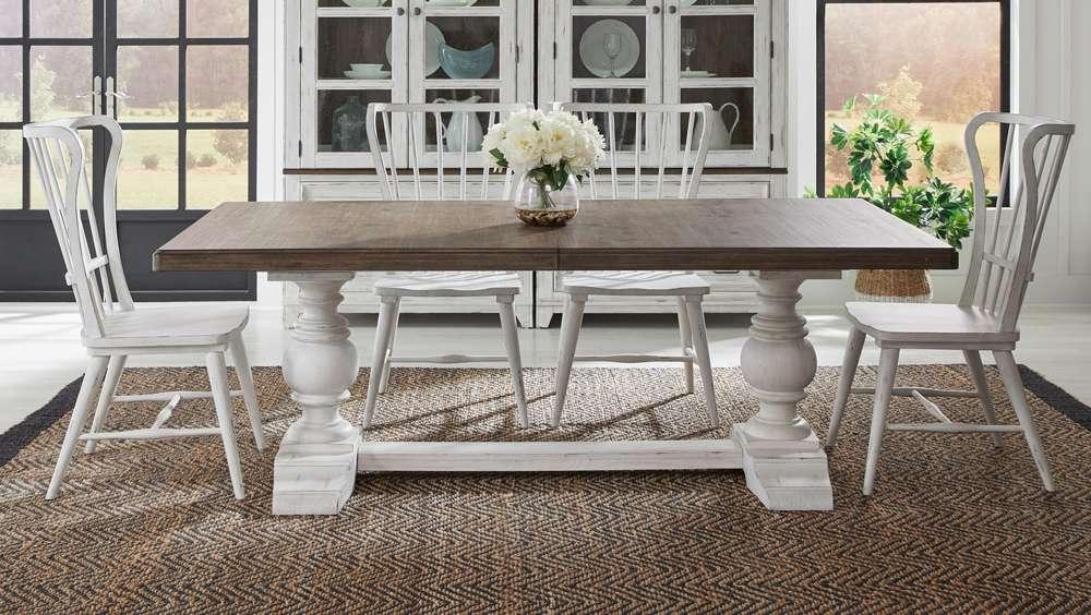 Liberty Furniture - River Place 5 Piece Trestle Table Set  - 237-DR-5TRS veiw 1