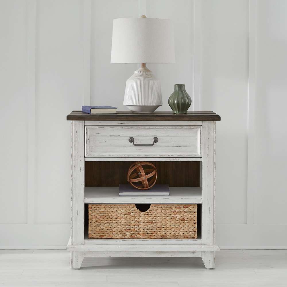 Liberty Furniture - River Place Bedside Chest with Charging Station - 237-BR62 veiw 1
