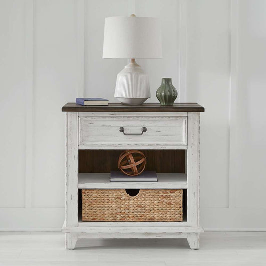 Liberty Furniture - River Place Bedside Chest with Charging Station - 237-BR62 veiw 1