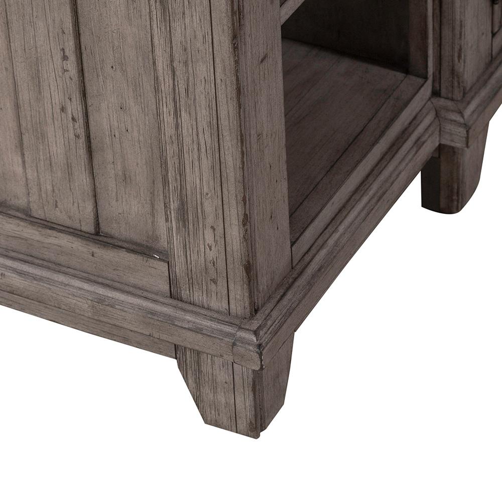 Liberty Furniture - River Place Breakfront Server in Riverstone Gray & Tobacco - 237G-SR6642 veiw 4