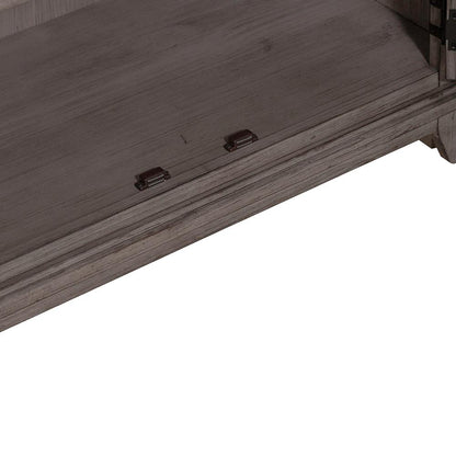 Liberty Furniture - River Place Breakfront Server in Riverstone Gray & Tobacco - 237G-SR6642 veiw 5
