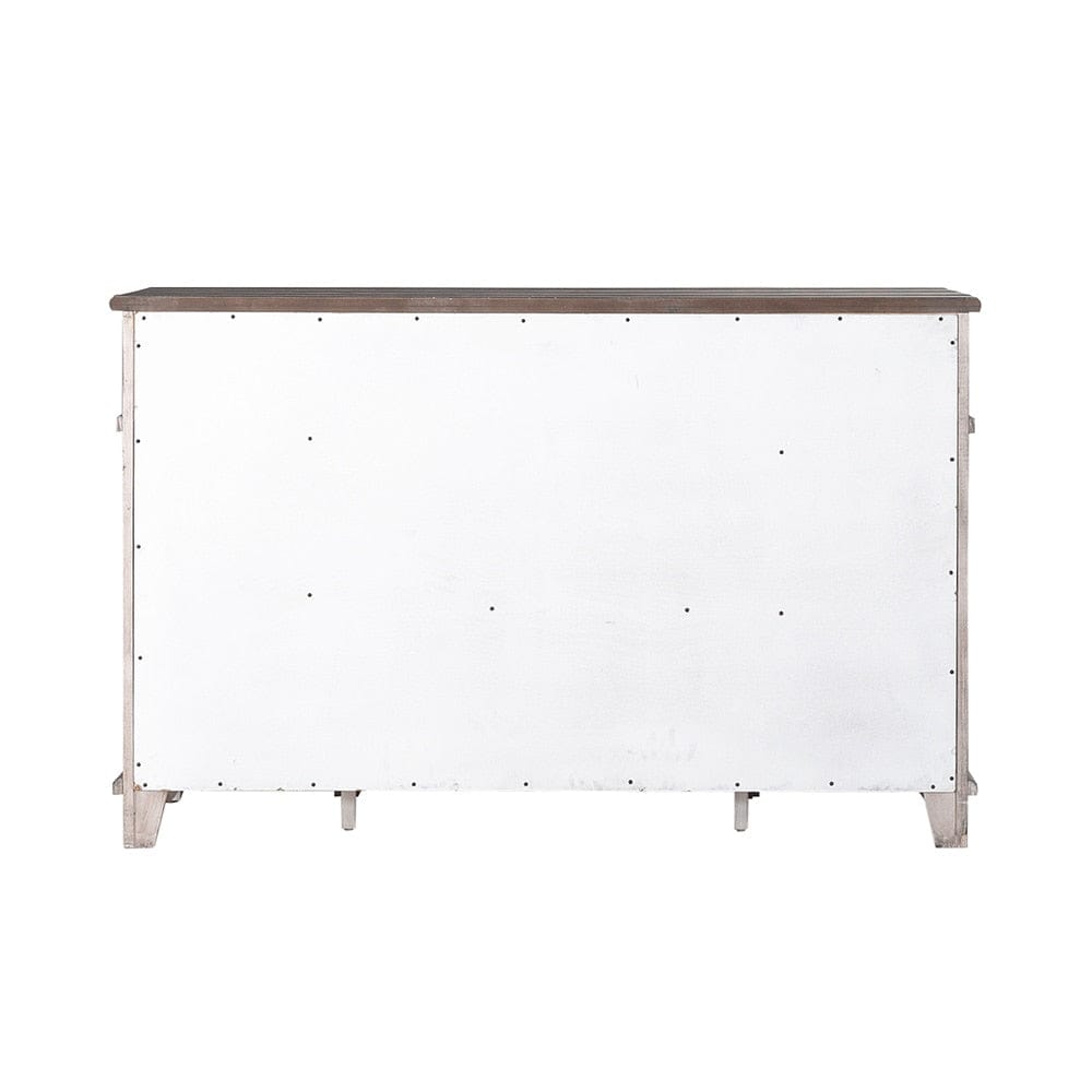 Liberty Furniture - River Place Breakfront Server in Riverstone Gray & Tobacco - 237G-SR6642 veiw 8