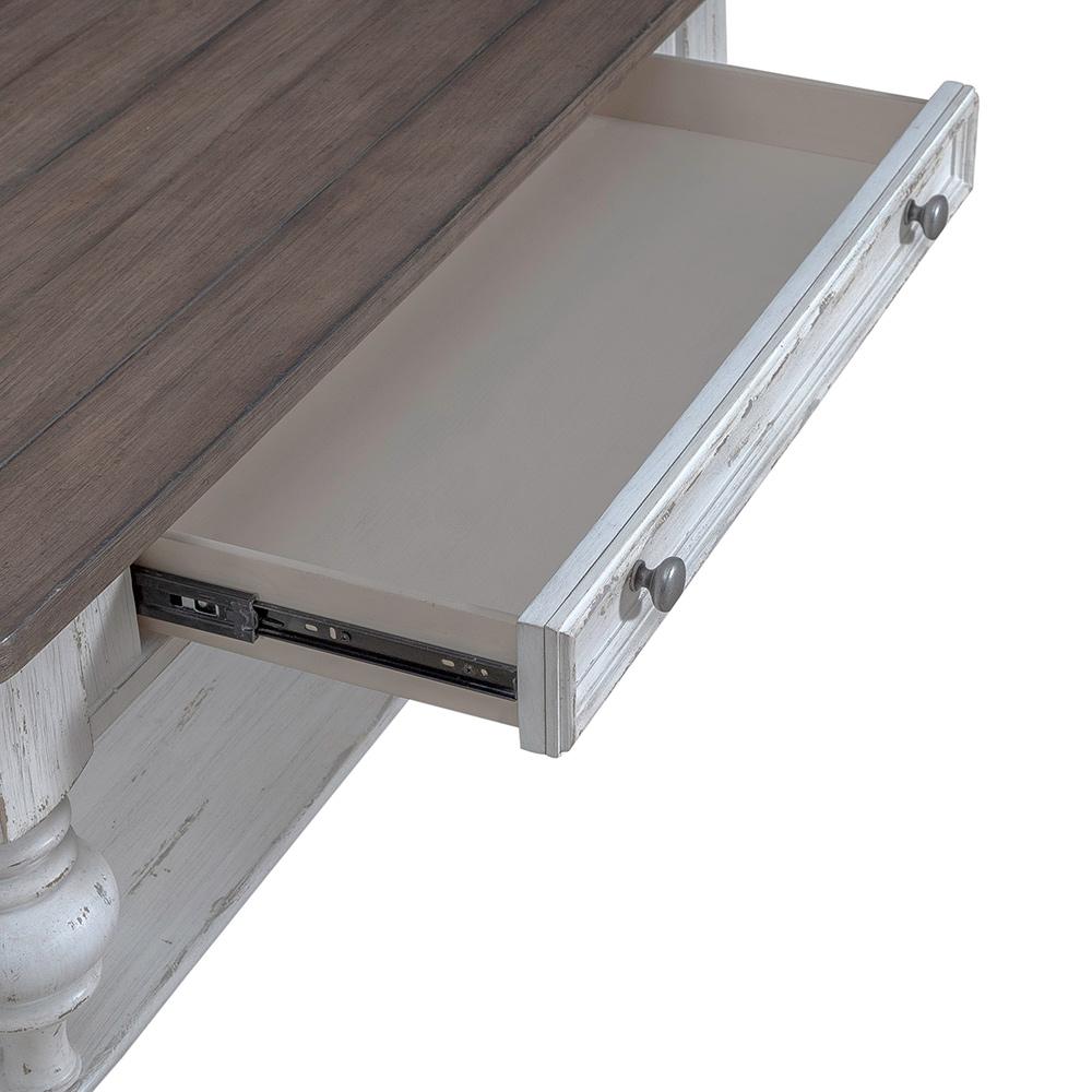 Liberty Furniture - River Place Cocktail Table in Riverstone White & Tobacco - 237-OT1010 veiw 11