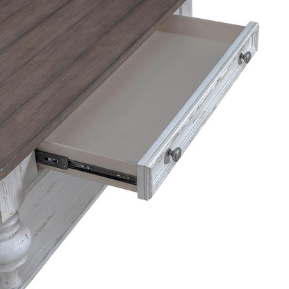 Liberty Furniture - River Place Cocktail Table in Riverstone White & Tobacco - 237-OT1010 veiw 11