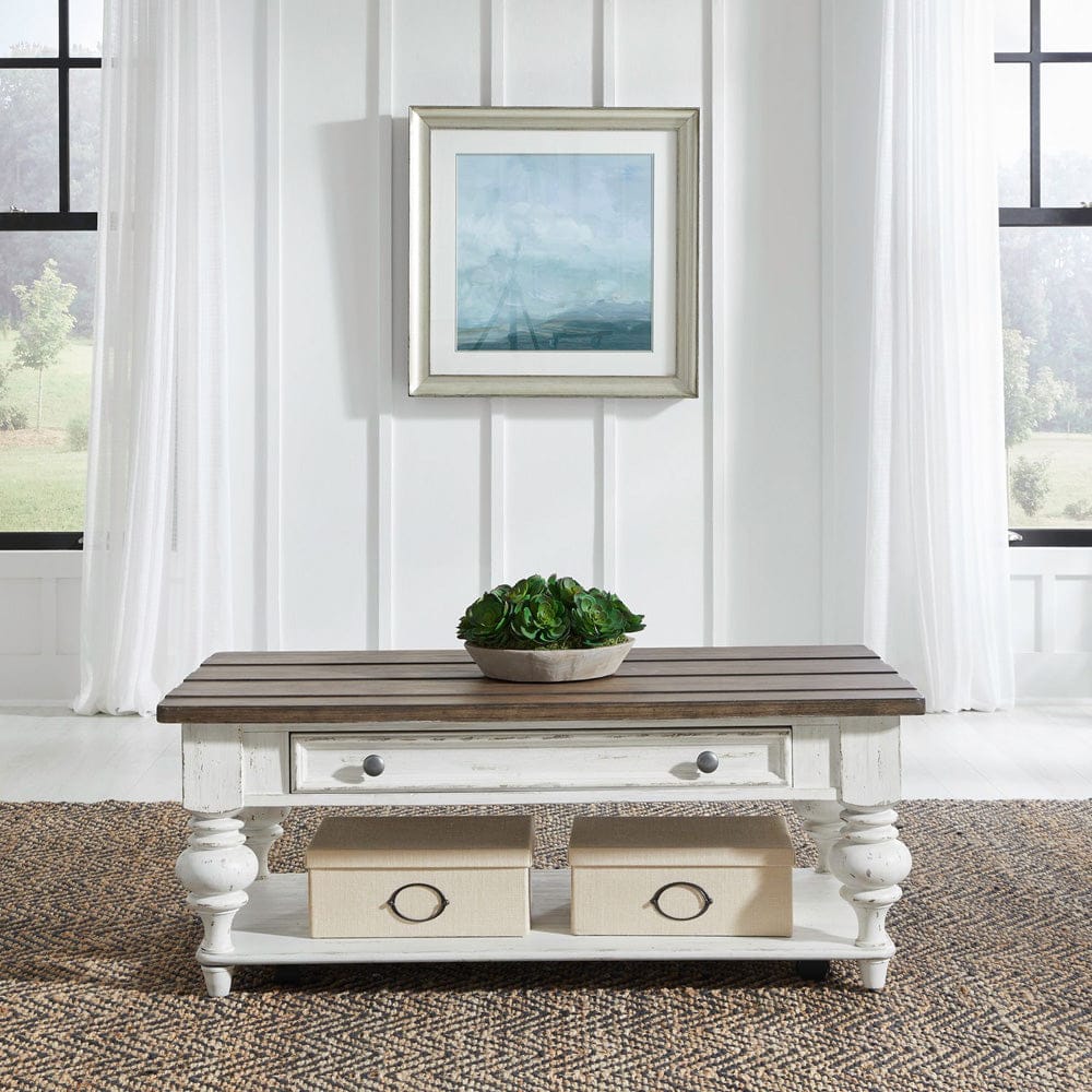 Liberty Furniture - River Place - Cocktail Table in White - 237-OT1010 view 1