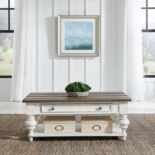 Liberty Furniture - River Place - Cocktail Table in White - 237-OT1010 view 1