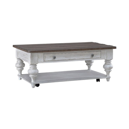 Liberty Furniture - River Place - Cocktail Table in White - 237-OT1010 view 2