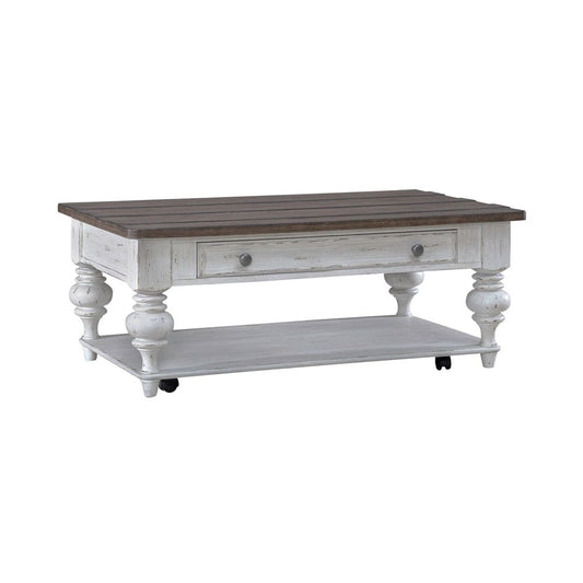 Liberty Furniture - River Place - Cocktail Table in White - 237-OT1010 view 2
