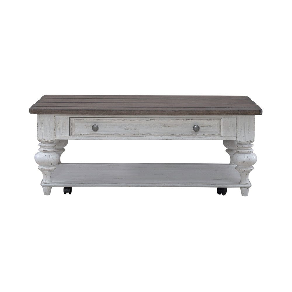Liberty Furniture - River Place - Cocktail Table in White - 237-OT1010 view 3