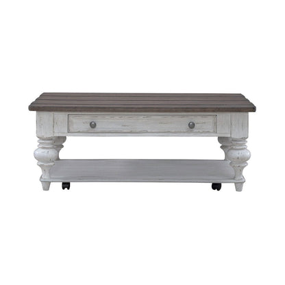 Liberty Furniture - River Place - Cocktail Table in White - 237-OT1010 view 3