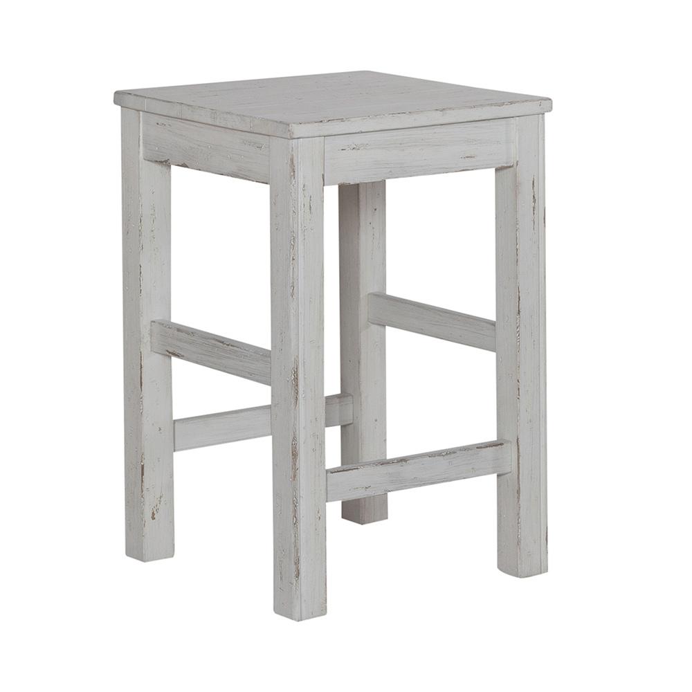 Liberty Furniture - River Place Console Stool in Riverstone White & Tobacco - 237-OT9000 veiw 2