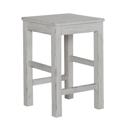 Liberty Furniture - River Place Console Stool in Riverstone White & Tobacco - 237-OT9000 veiw 2