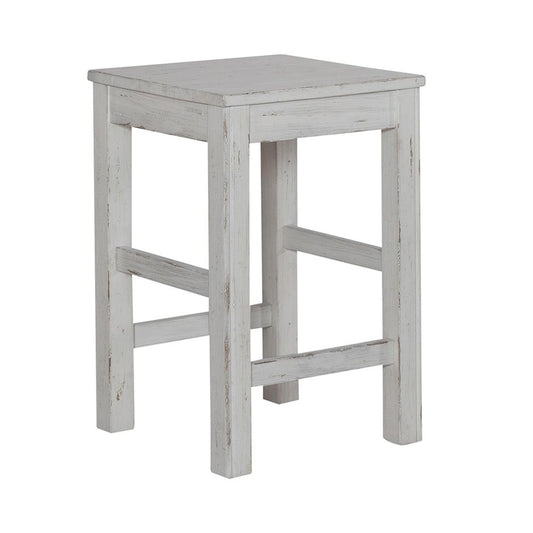 Liberty Furniture - River Place Console Stool in Riverstone White & Tobacco - 237-OT9000 veiw 2