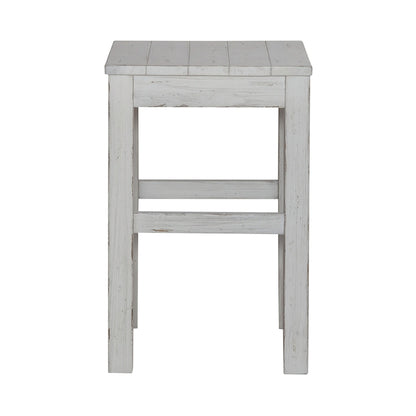 Liberty Furniture - River Place Console Stool in Riverstone White & Tobacco - 237-OT9000 veiw 4