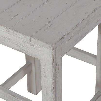 Liberty Furniture - River Place Console Stool in Riverstone White & Tobacco - 237-OT9000 veiw 6