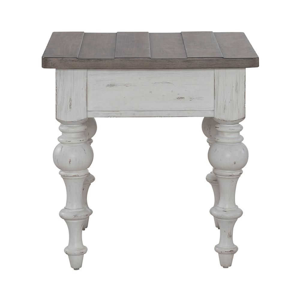 Liberty Furniture - River Place End Table in Riverstone White & Tobacco - 237-OT1020 veiw 6