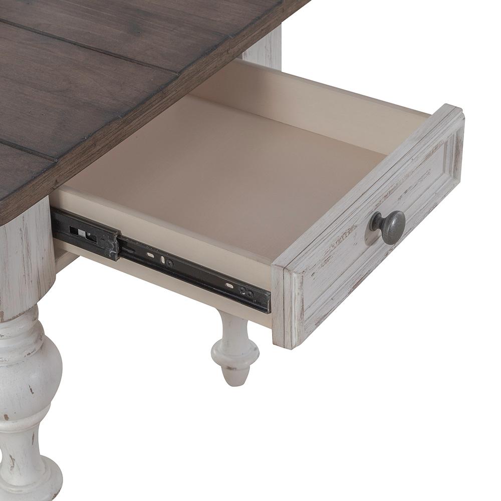 Liberty Furniture - River Place End Table in Riverstone White & Tobacco - 237-OT1020 veiw 10