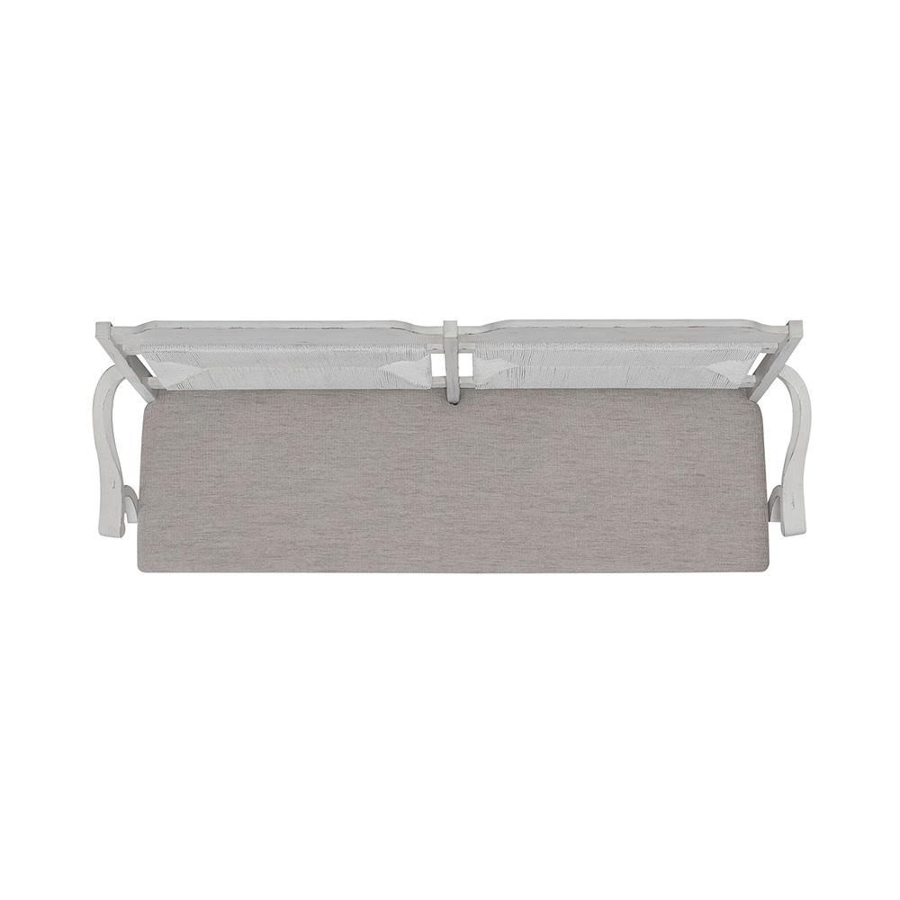 Liberty Furniture - River Place Panel Back Bench  in Riverstone White & Tobacco - 237-C9101B veiw 9