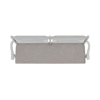 Liberty Furniture - River Place Panel Back Bench  in Riverstone White & Tobacco - 237-C9101B veiw 9