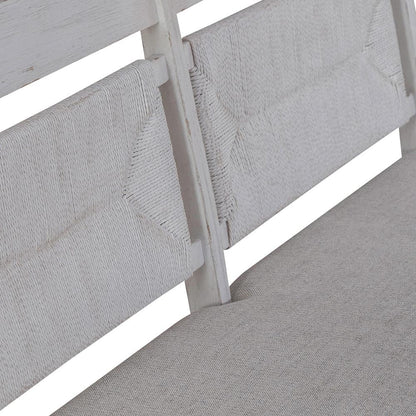 Liberty Furniture - River Place Panel Back Bench  in Riverstone White & Tobacco - 237-C9101B veiw 12