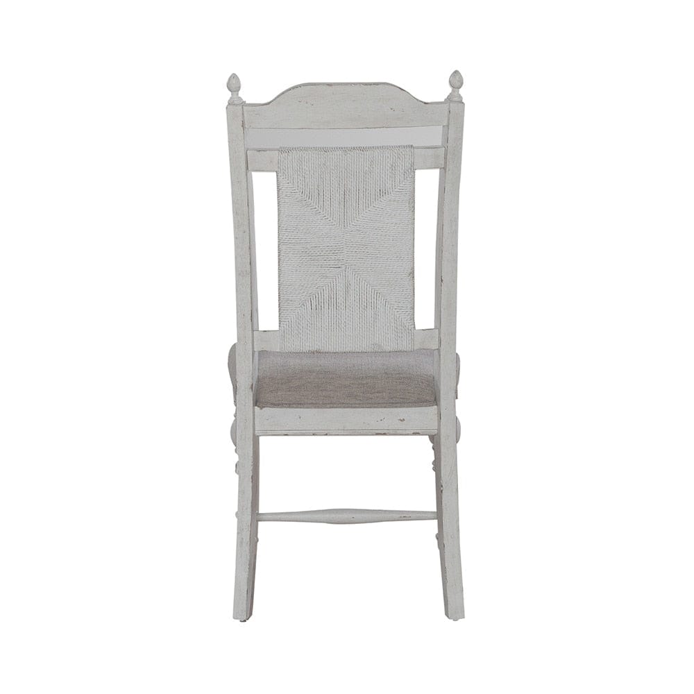 Liberty Furniture - River Place Panel Back Side Chair  in Riverstone White & Tobacco - 237-C9101S veiw 5