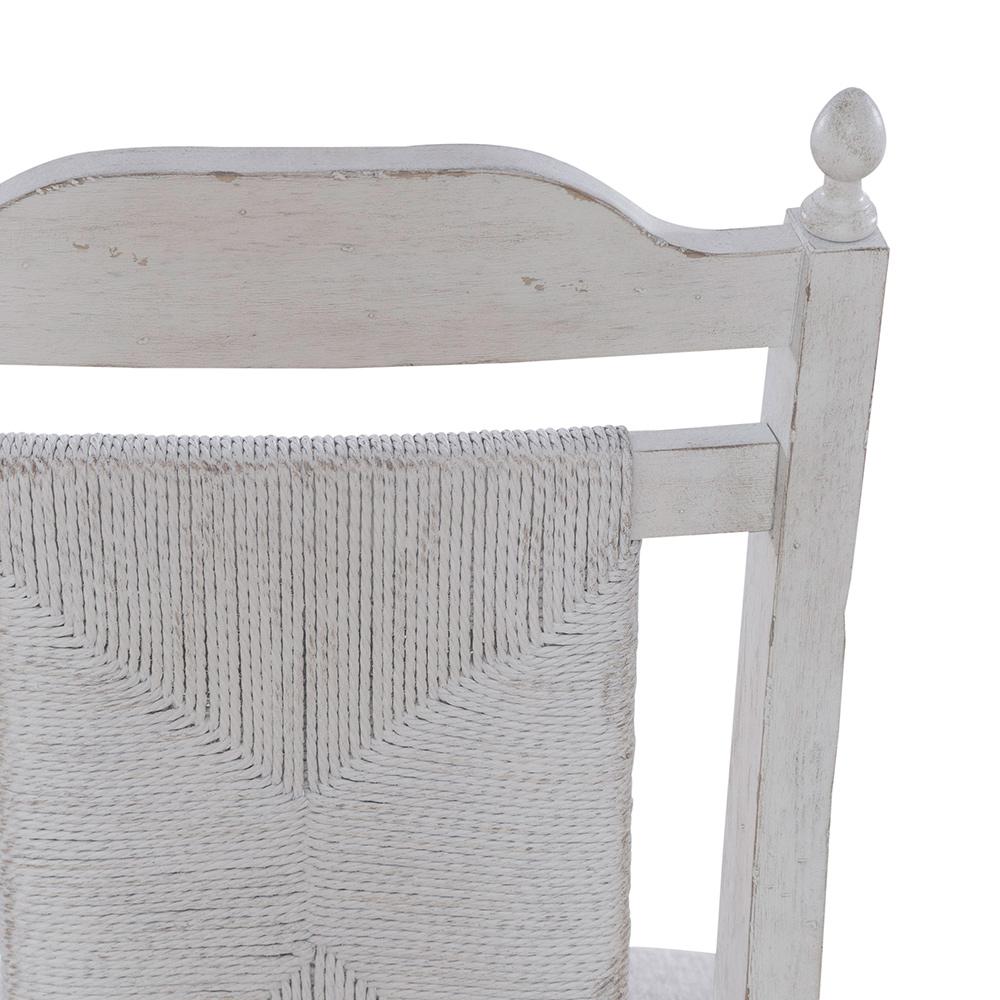 Liberty Furniture - River Place Panel Back Side Chair  in Riverstone White & Tobacco - 237-C9101S veiw 7