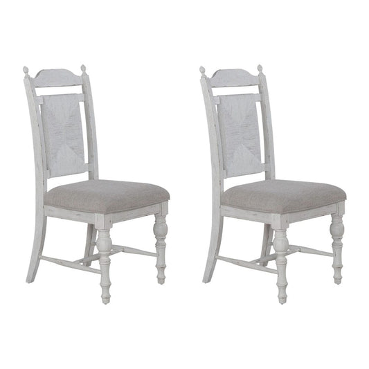Liberty Furniture - River Place - Panel Back Side Chair (RTA) - Set of 2 in White - 237-C9101S-2PK view 1