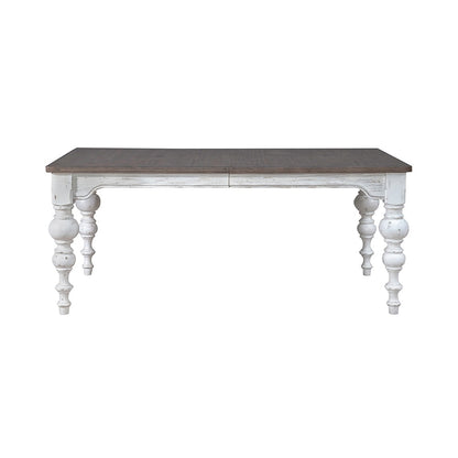 Liberty Furniture - River Place Rectangular Leg Table in Riverstone White & Tobacco - 237-T4290 veiw 4