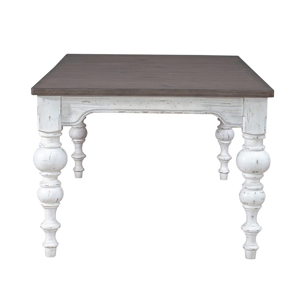 Liberty Furniture - River Place Rectangular Leg Table in Riverstone White & Tobacco - 237-T4290 veiw 5