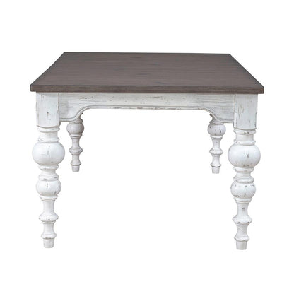 Liberty Furniture - River Place Rectangular Leg Table in Riverstone White & Tobacco - 237-T4290 veiw 5