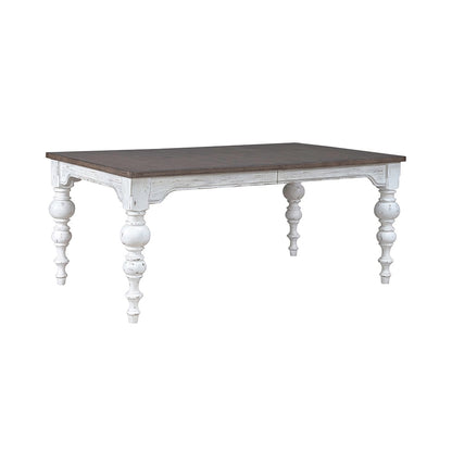 Liberty Furniture - River Place Rectangular Leg Table in Riverstone White & Tobacco - 237-T4290 veiw 11