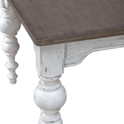 Liberty Furniture - River Place Rectangular Leg Table in Riverstone White & Tobacco - 237-T4290 veiw 12