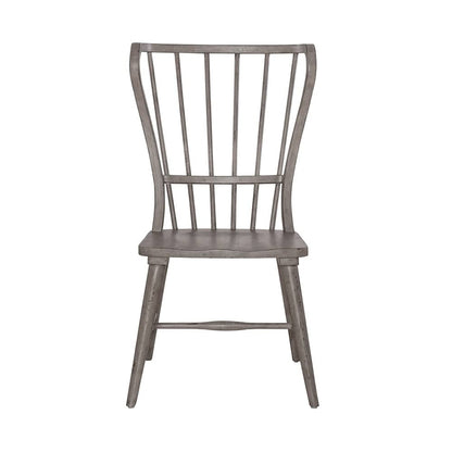 Liberty Furniture - River Place Windsor Back Side Chair  in Riverstone Gray & Tobacco - 237G-C1000S veiw 3