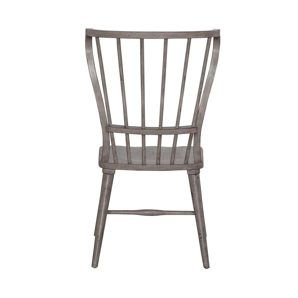 Liberty Furniture - River Place Windsor Back Side Chair  in Riverstone Gray & Tobacco - 237G-C1000S veiw 5