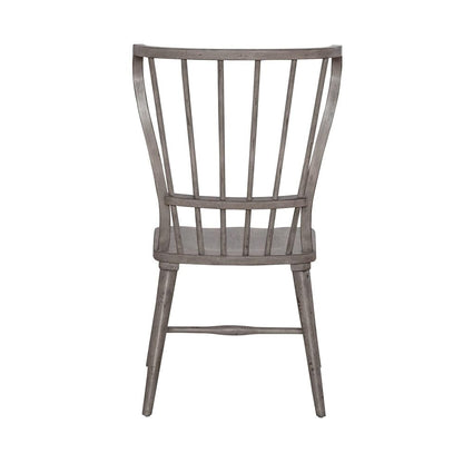 Liberty Furniture - River Place Windsor Back Side Chair  in Riverstone Gray & Tobacco - 237G-C1000S veiw 5