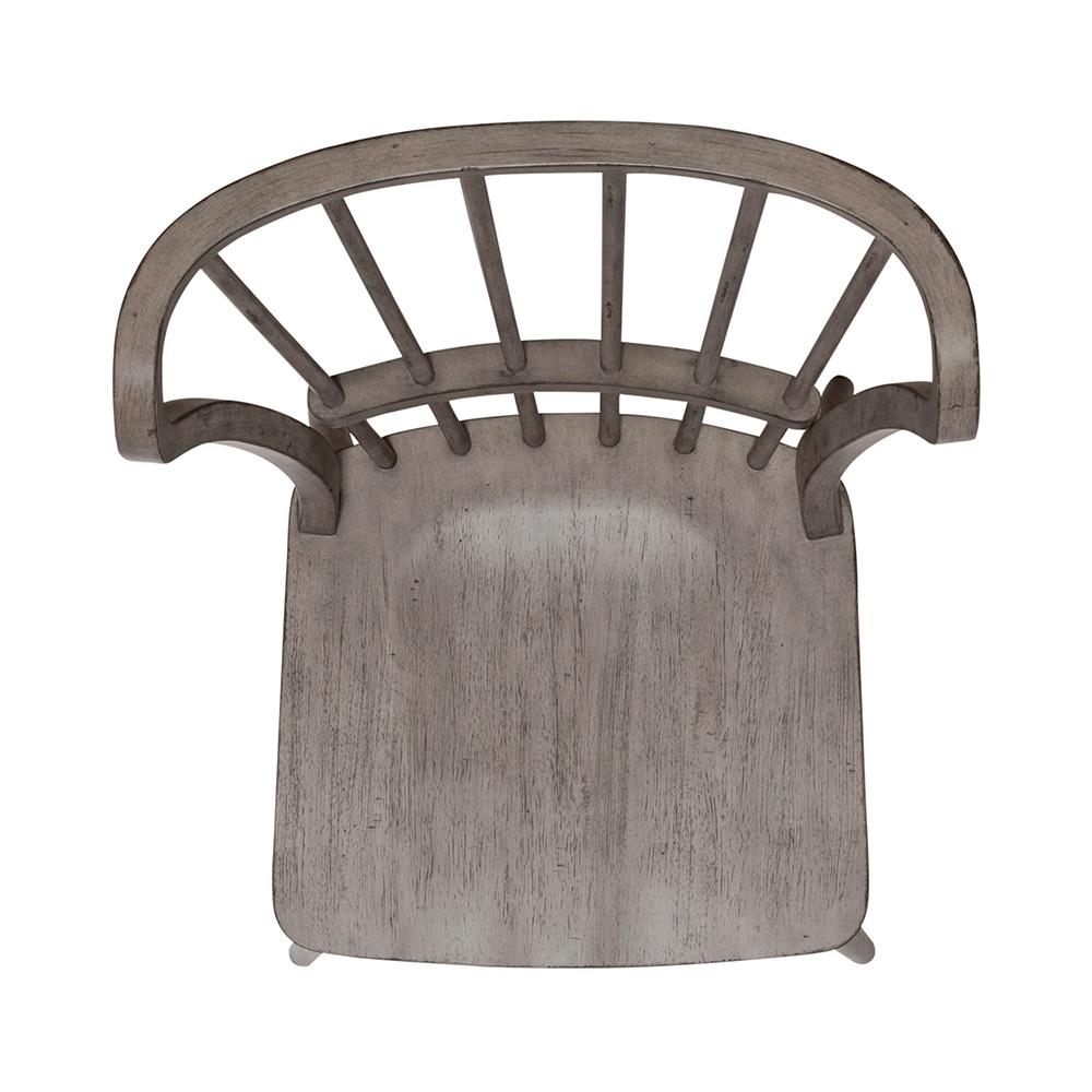 Liberty Furniture - River Place Windsor Back Side Chair  in Riverstone Gray & Tobacco - 237G-C1000S veiw 6